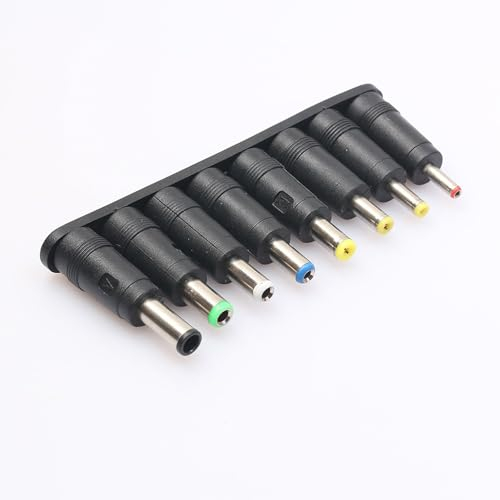 Imoumou USB auf DC Stecker Kabel USB-Kabel 8 in1 5V USB to DC 5.5x2.1mm 3.5mm 4.0mm 4.8mm 6.4mm 5.5x2.5mm 6.3mm Plug USB A auf Hohlstecker Ladekabel Netzkabel Ladegerät Stecker