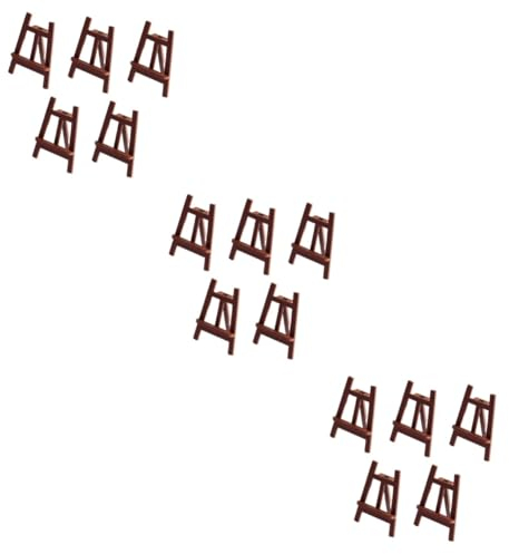 VILLCASE 15 Pz Modello Mini Cavalletto Casa Delle Bambole in Legno Lavagna Della Casa Delle Bambole Mobili Per Bambole Giocattoli Per Bambole Tavolo Di Legno Bambino Ornamenti Miniatura