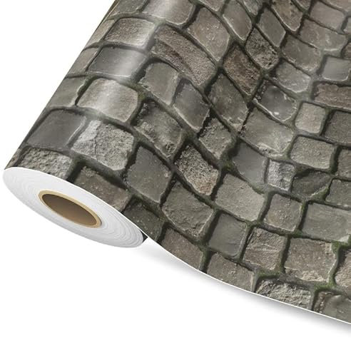 KARAT - PVC CV Vinylboden | Linoleum Bodenbelag Meterware für Küche 200x 700 cm Kopfstein-pflaster