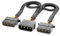 deleyCON 30cm 4-Pin Molex Y-Verlängerungskabel - MXI Stromversorgung für PC-Komponenten - 4-Pin Molex Stecker auf 2x 4-Pin Molex Buchse - Schwarz