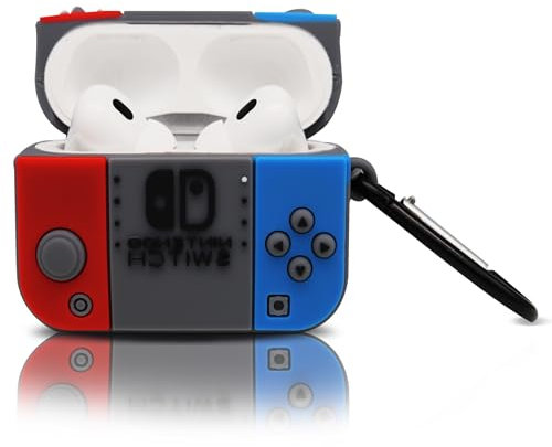 3D Airpods Pro 2 Schutzhülle, Zierhülle für Airpods Pro 2 Box, Kompatibel mit Apple Airpods Pro 2, Silikon Hülle Airpods(Game Controller)