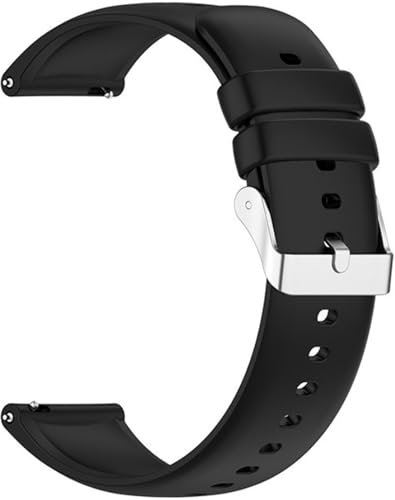 Gittos 19mm Armband für HAMA 5910,ID205L Silikon Sport Ersatzarmband für GRV FC1,Fitpolo H205L Watchband Kompatibel mit Yamay fitness,Black,Letscom,Letsfit,Lifebee,Willful,ID215G,SW01