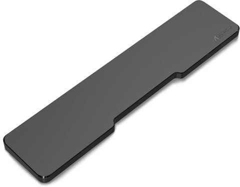 Acrylic Gaming Keyboard Wrist Rest Pad,Clear Wrist Rest for Computer Keyboard,Office,PC Gaming,Laptop,Mac,Comfortable,Lightweight,Ergonomic for Easy Typing Pain Relief-Black