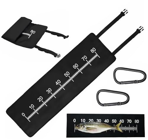SoeUyd Abhakmatte, Abhakmatte mit Maßband, Abhakmatte Angeln 98 * 30CM, mit Zwei Elektrophoretischen Schnallen, Hilfsmittel für Angelanfänger, zum Messen von Fischen an Ort und Stelle