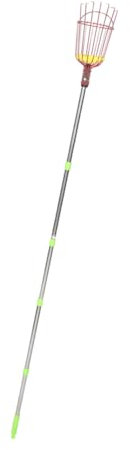 YARNOW Ausziehbarer Obstpflücker Mit Teleskopstange Und Korb Für Äpfel Und Mangos Leicht Und Einfach Zu Bedienen Aus Robustem Legiertem Stahl