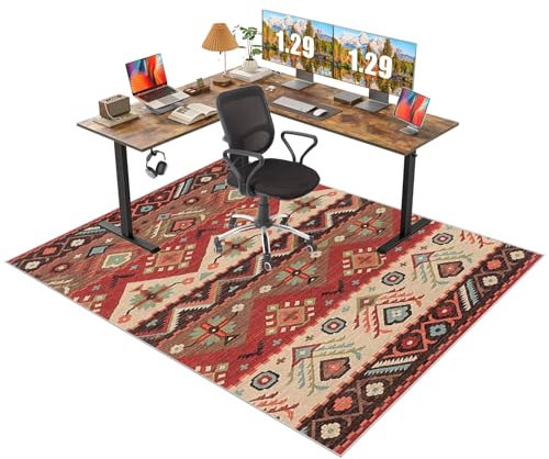 Fcenghox Office Chair Mat for Carpet & Wooden Floors, Non-Slip Gaming Chair Mat, 160 x 200 cm