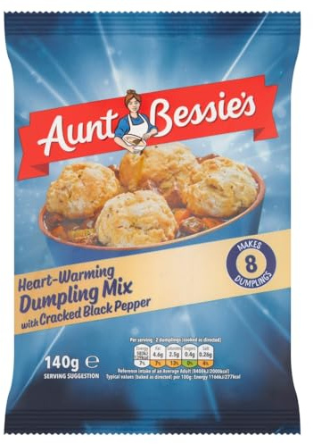 Aunt Bessie’s Salt & Pepper Dumpling Mix, Easy Dumplings, 140g Single Pack