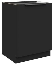 Küchen Unterschrank 60 cm Siena Schwarz Küche Küchenzeile Küchenblock