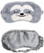 Nette 3D Flauschige Tier Augenmaske, Grau Affe Schlafmaske Lustig Schlaf Reisen Atmungsaktiv Eyeshade Augenabdeckung, Weich Bequem für Kinder Mädchen Junge Erwachsene