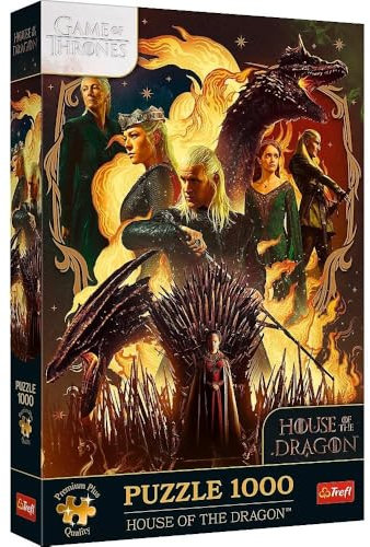 Trefl Premium Plus Quality - Games of Thrones Puzzle: House of The Dragon - 1000 Teile, eine Puzzleserie mit Lieblingshelden, für Erwachsene und Kinder ab 14 Jahren