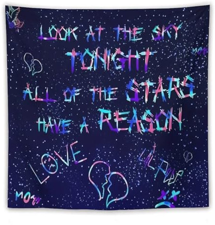 Lil Peep Wandteppich Tapisserie Love Rapper Tapisserie, Wandteppich Wandbehang, Raumkunst, Heimdekoration, Schlafzimmer, Dekoration, Wohnzimmer – Musik-Deko & Geschenk （60x60 Dfb3rf4gpdhu）