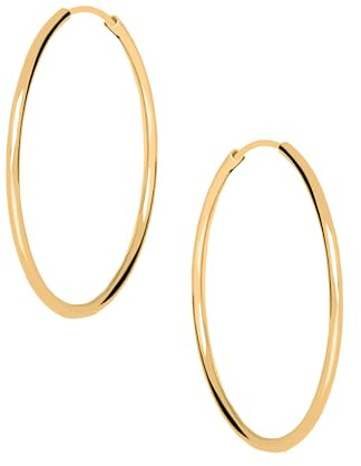My Gold Damen Ohrringe Gold 375 Creolen Echtes Gelbgold (9 Karat) Ø 40mm Goldohrringe Cherry Kiss C-07986-G601-40mm