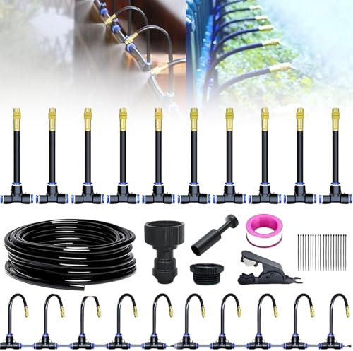 Arc Garden - Kit di irrigazione automatico a 360°, kit per irrigazione a goccia, 5/10/15 m, per irrigazione automatica a goccia, 10 m