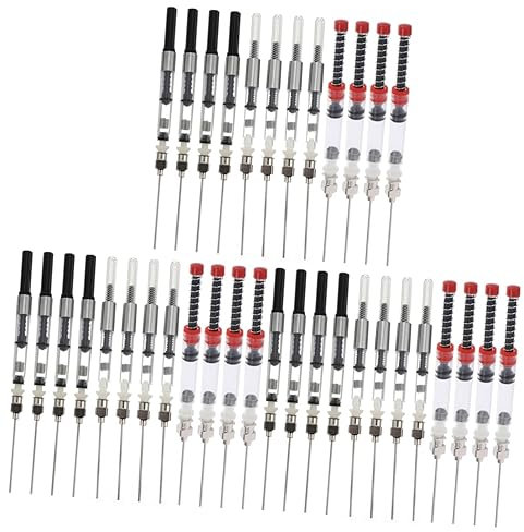 jojofuny 3sets Pen Ink Spring Filler Fountain Pen Ink Converter for Easy Refilling for School Office Use and 12pcs*3