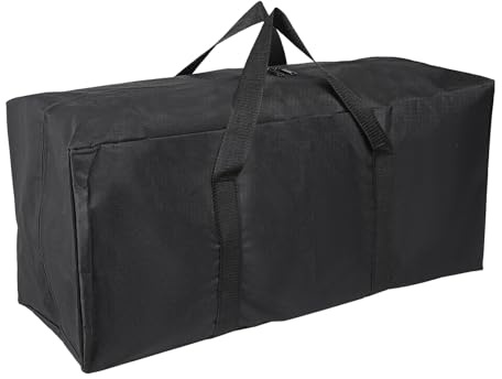 YELARXI Camp Chair Replacement Bag, Camping Folding Chair Storage Bag Large Zippered with Handle Strap, 28 x 10 x 12 Inch Fit for Outdoor Travel Tent Storage (Black)