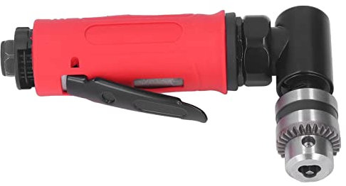 FTVOGUE 1/4 Air Drill, Industrial Mini Air Drill, Zinc Alloy Pneumatic Driver Kit for Tight Areas, Easy to Use, Ergonomic Handle, with Integral Lock, Ideal for High Speed Grinding,