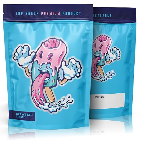 NUG PACKS Licked - 100 x Aluminium Foil lined Mylar bags, Ziplock Storage Pouches, Baggies, Food or Craft Use (9.8cm x 13cm)