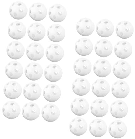 TOBBOMEY 60 Stück Teiliges Weiß Plastik Rassel inserts Zum Einnähen Für DIY Kuscheltiere Babyspielzeug Reparatur Weiches Sensorisches Rasseln Für Neugeborene