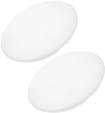 Cache Plafonnier Rond PVC Blanc 2 Pièces, Montage Rotatif | Dôme Sphérique, Design à Verrouillage, Salle de Bain et Chambre, Facile à Nettoyer