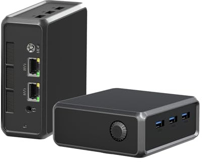 YCTipc Mini PC mit Intel N100, 12GB LPDDR5 RAM und 256GB M.2 SSD, kompakter Mini Computer mit 4K Triple Display, HDMI, USB 3.2, Gigabit Ethernet und WiFi 5 für Home Office, Business und Streaming