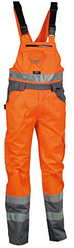 Helly Hansen Workwear, 40-00V02001-50, Cofra alta visibilità Salopette BRIGHT pantaloni da lavoro V020-01 di colore arancione segnale Gr. 50