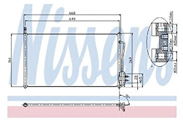 NISSENS Kondensator, Klimaanlage 94432