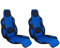 2x Tuningage Sitzauflage Sitzschoner Set Schwarz / Blau