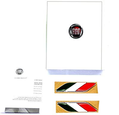 Adesivo originale Fiat, 500 pezzi, “bandiera Italiana”