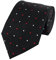 Fabio Farini -Gepunktete Herren Krawatte in 6cm und 8cm Breite - Eleganter Breiter Schlips für jeden Anlass in 8cm Schwarz Rot Weiß