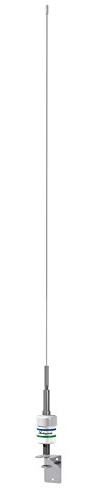 Shakespeare Stainless Lift and Lay VHF Heavy Duty Whip Antenna with Bracket - White, 0.9 m