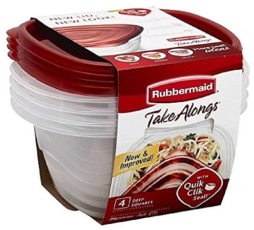 4-Piece Square Food Storage Container by Rubbermaid
