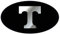 UT Tennessee Vols Abdeckung für Anhängerkupplung, verspiegelt, 5,1 cm, Schwarz