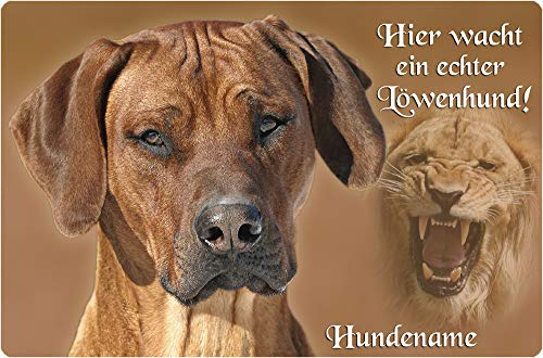 Nanyuk Rhodesian Ridgeback - A4 Alu Warnschild Hundeschild Schild Türschild - RRB 45 T55 P