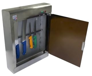 L2G - Armoire Inox de Stérilisation Professionnelle Aimantée – Capacité 15/20 Couteaux, Hygiène et Organisation Parfaite