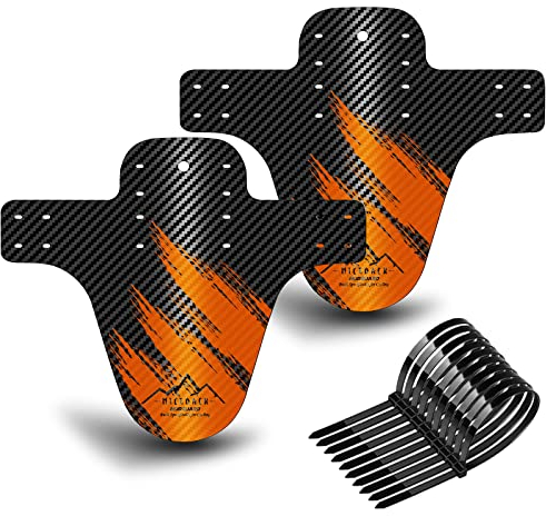 NICEDACK Schutzbleche Mountainbike,Mountainbike Spritzschutz, MTB Vordere und Hintere Kompatible Mudguard,Fahrrad Zubehör MTB Mud Guard Fit 20 26 27 27.5 29 Zoll Fat Bike