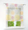Raffrollo mit Kreis-Motiven Druck Design Rollos Voile Transparent Vorhang (BxH 120x140cm, Gelb/Rosa mit Tunnelzug)