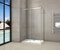 Aicait BOX CABINA DOCCIA 100x80cm CRISTALLO TEMPERATO VETRO 8 MM EASYCLEAN ANTICALCARE H.195cm