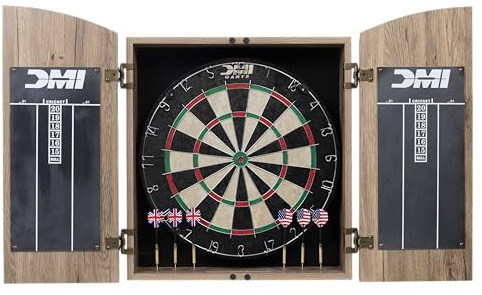 DMI Sports Dublin Bristle Dartboard Cabinet Set