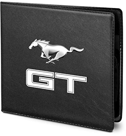 iPick Image Porte-documents en cuir PU pour Ford Mustang GT