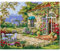 JQGO Peinture Numéro Adulte avec Pinceaux et Acryliques Bricolage Peintures Kits pour Adultes Enfants Seniors Débutant, Peinture à l'huile de Bricolage - Chien de Couleur 40x50cm (sans Cadre 2)