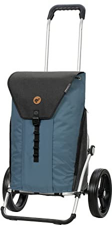 ANDERSEN Einkaufstrolley - Royal Shopper Ture blau 50 L Einkaufswagen,robust,vielseitig, Aluminium, klappbar, leise Räder