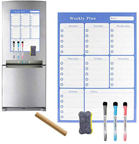 yinbaoer Whiteboard Planer Tagesplaner Whiteboard Stick On Whiteboard Magnetisch Mahlzeitenplaner Notice Whiteboard Magnetisch Whiteboard Kühlschrank zjh-ql