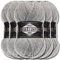 Alize 5 x 100g Superlana Midi Türkische Premium Wolle Baumwolle und Acryl Uni Handstrickgarne | Yarn | Garn | Strickgarn Einfarbig Baby zum Häkeln Stricken Kleidung Schals (Light Grey Melange | 208)