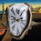 FAREVER Schmelzende Uhr, Salvador Dali Uhr, geschmolzene Uhr für dekoratives Zuhause, Büro, Regal, Schreibtisch, Tisch, lustiges kreatives Geschenk, Rom, antikes Gold
