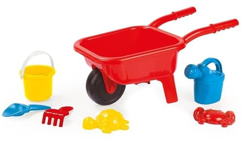 Dolu Carriola Set Spiaggia per Bambini A Partire dai 3 Anni Set Giardinaggio per Bambini Giocattoli da Giardino Giocattoli Outdoor Giocattoli Spiaggia Bambini Carriola Plastica Carriola Giocattoli