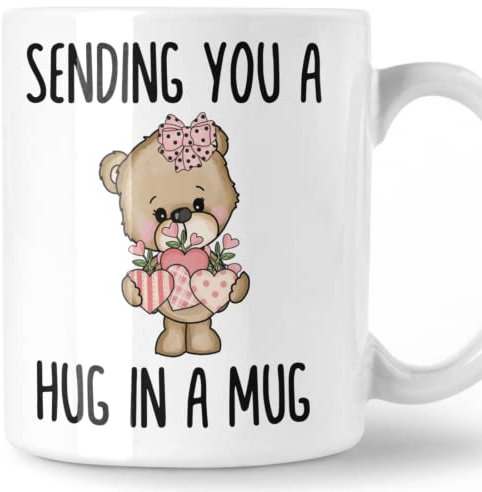 Hug in A Mug Gift, Thinking of You Present for Friend, Get Well Soon Gift Idea