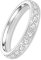 YEBOCIYO Eternity Ring Zirkonia Damen Ring 3mm Ewigkeitsringe Titan Verlobungsringe Eheringe Trauringe Memoirering Jubiläum Aussage Stapelring für Herren Mit Voller Silber 9