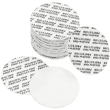 PATIKIL 40mm/1.57 Foam Lid Liner, 50 Pack PS Foam Resistant Tamper Pressure Sensitive Seal for Bottle Cap Liners Seals