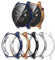 Bigqin 5 Pcs Coque Compatible avec Amazfit GTR 4, Housse en TPU Souple avec Protecteur d'écran,Protection Complète,Anti-rayures, Noir, Or Rose, Argent, Clear,Bleu