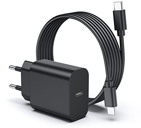 Cargador Carga Rapida 25W USB C Puertos para Samsung Galaxy S23 S22 Ultra S22+ S21 FE S20 Plus S10 A53 W23 Flip W22 Tipo C de Pared Fuente de Alimentació Adaptador Cable